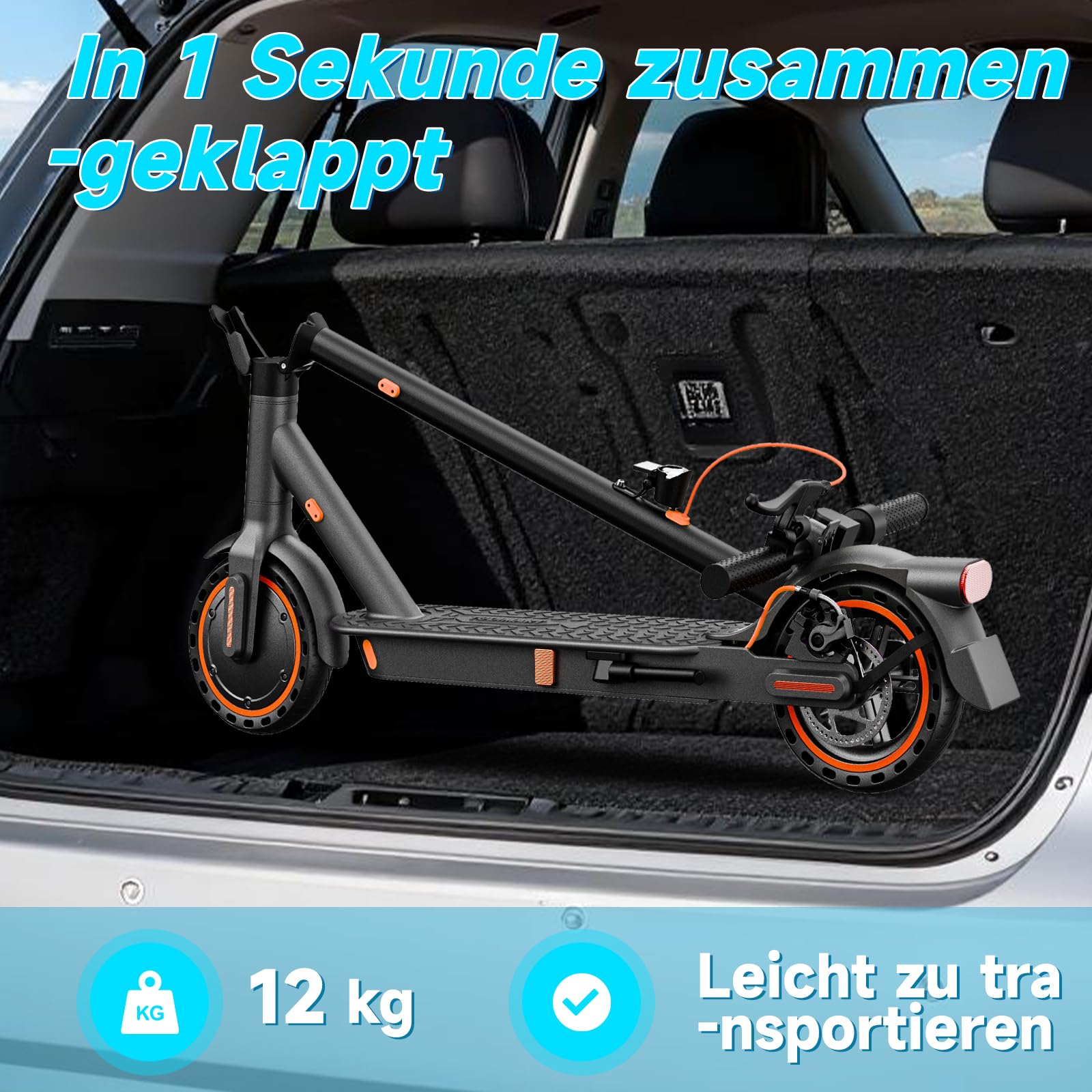 E-Scooter mit ABE Straßenzulassung, 350W Elektroroller, App, 35 km | Faltbarer E-Roller bis 20 km/h, 35 km Reichweite, Smart App Steuerung, 8,5" Wabenreifen, E-ABS & Scheibenbremse (S3ABE/S6ABE)