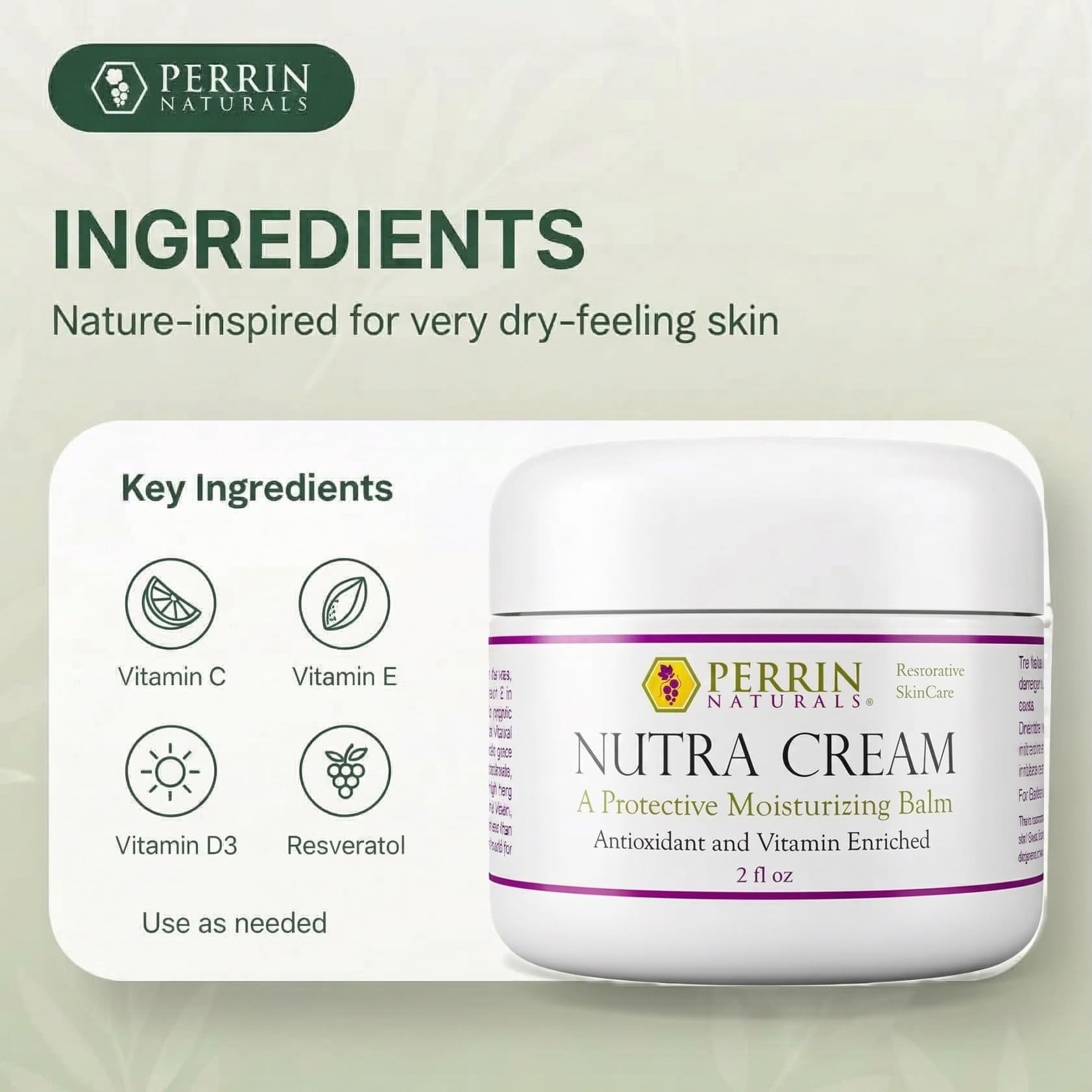 Amazon.com : Perrin Naturals Nutra Cream – Concentrated Balm for