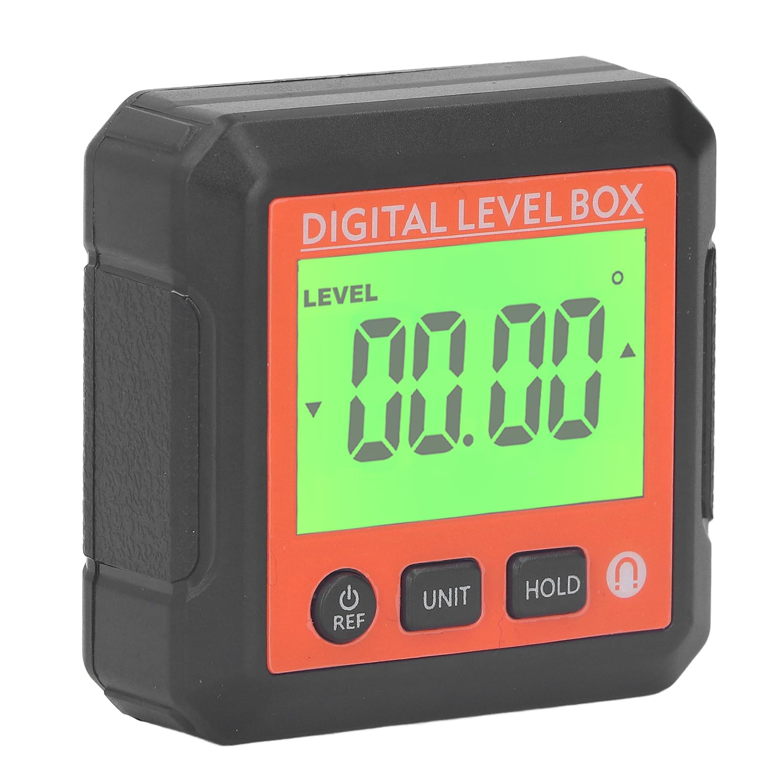 Hilitand High Accuracy DigitalBox Angle Gauge, Portable Magnetic Protractor for Woodworking Construction Site (Orange)