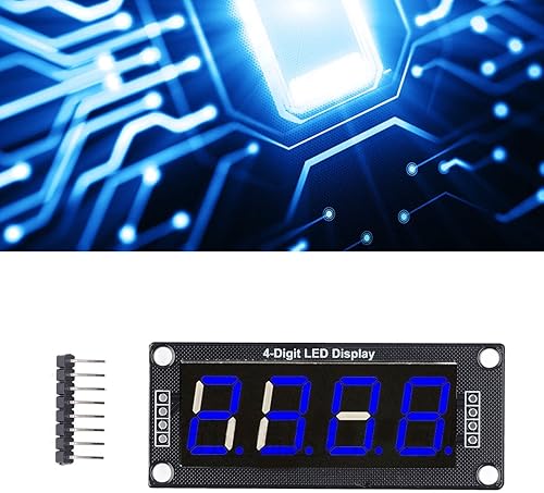 Vista 20 de 4 módulos de segmento digital Tm1637 Pantalla digital LED de 4 dígitos de 7 segmentos Pantalla digital LED de 0.56 pulgadas, pantalla de reloj
