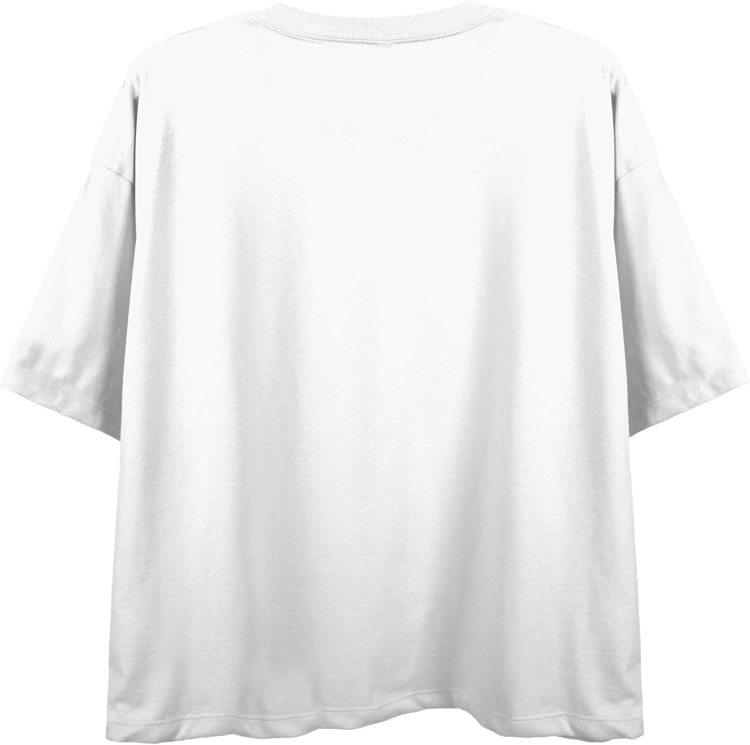 WEBTOON Lore Olympus Persephone Swimming Crew Neck Short Sleeve Women's White Crop Top