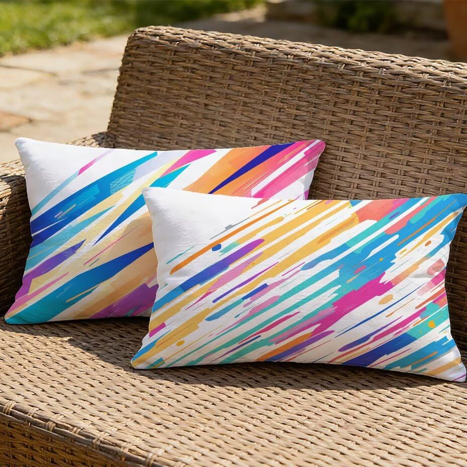 Housses de coussin extérieur imperméable 60x80 cm pour sublimer votre patio et canapé