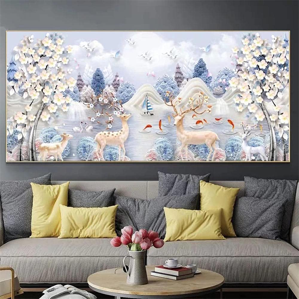Malarstwo diamentowe, zwierzę, jeleń, zestawy artystyczne, 5D, DIY, diamentowy obraz dla dorosłych, pełne wiercenie, malowanie według numerów, kryształ górski, haft krzyżykowy, rękodzieło, do