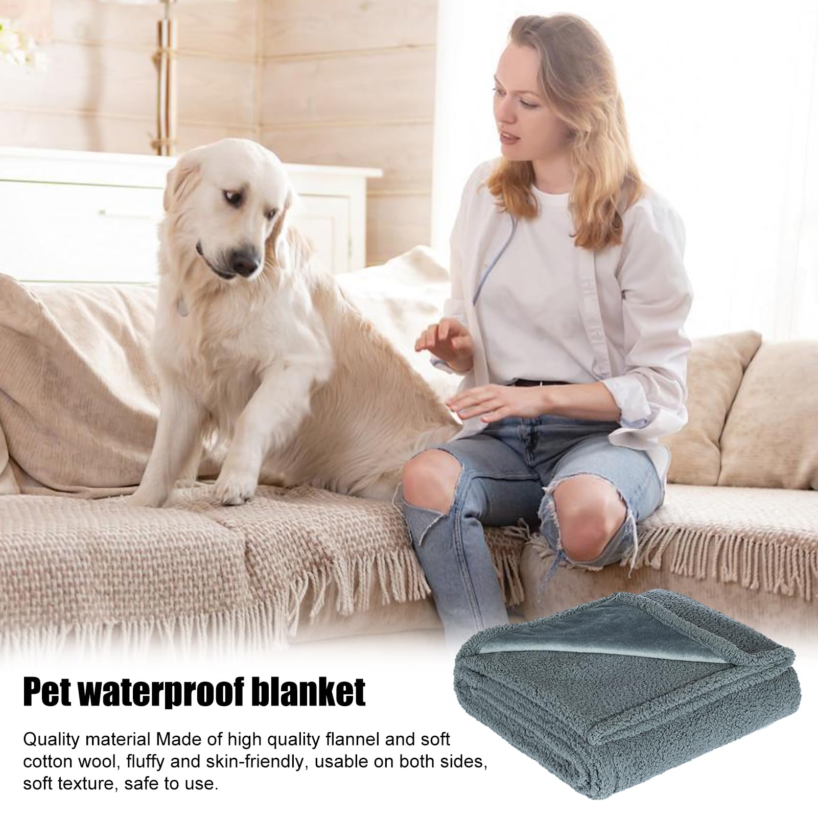 polar para muebles - Impermeable | Estampado de franela estampada | mantas de franela para mascotas, mantas impermeables para gatos, manta lavable para mascotas para perros, mantas, temporada