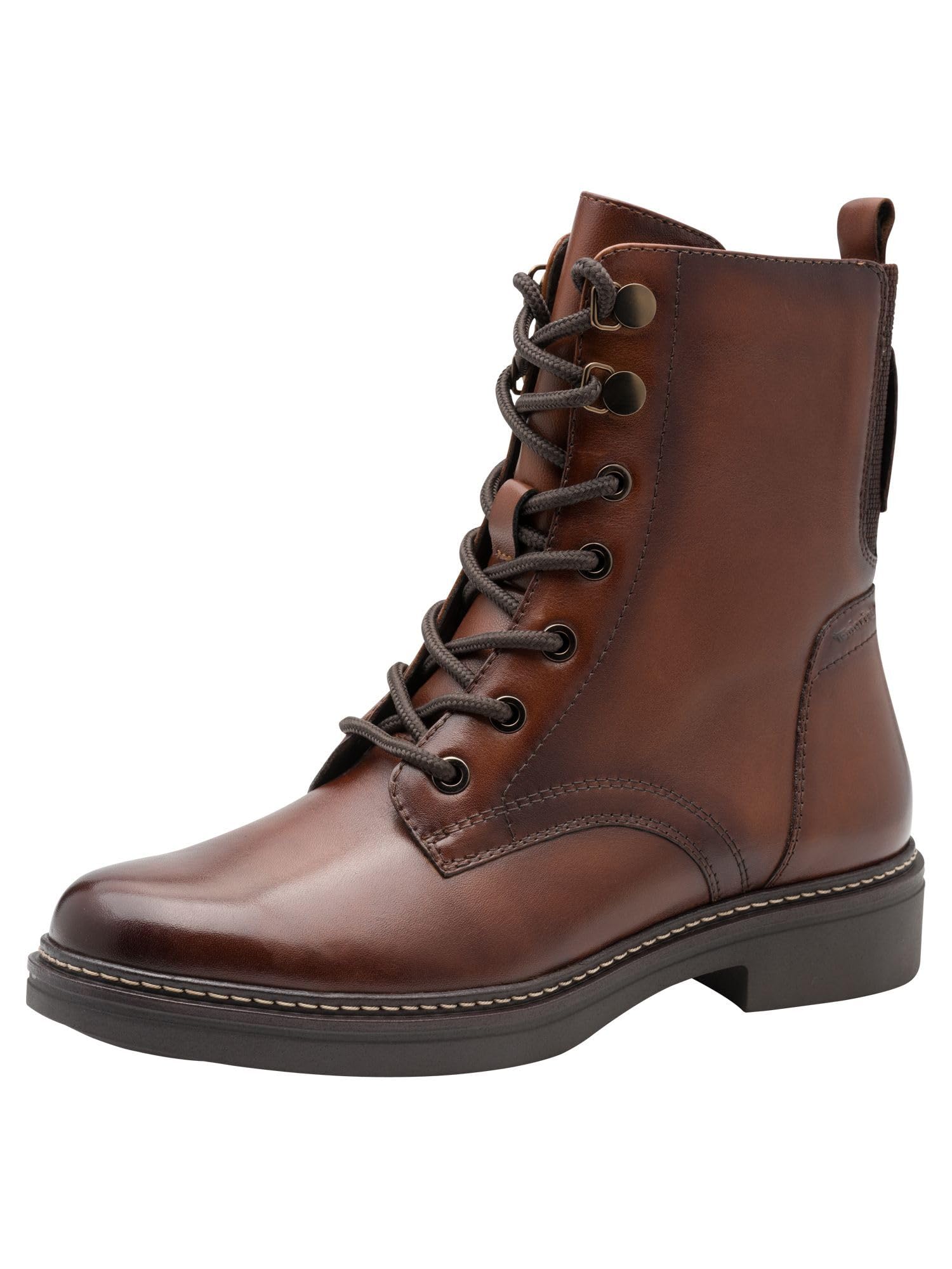 Tamaris Comfort Women’s Lace-Up Ankle Boots with Zip Autumn, Cognac, 3,5 UK