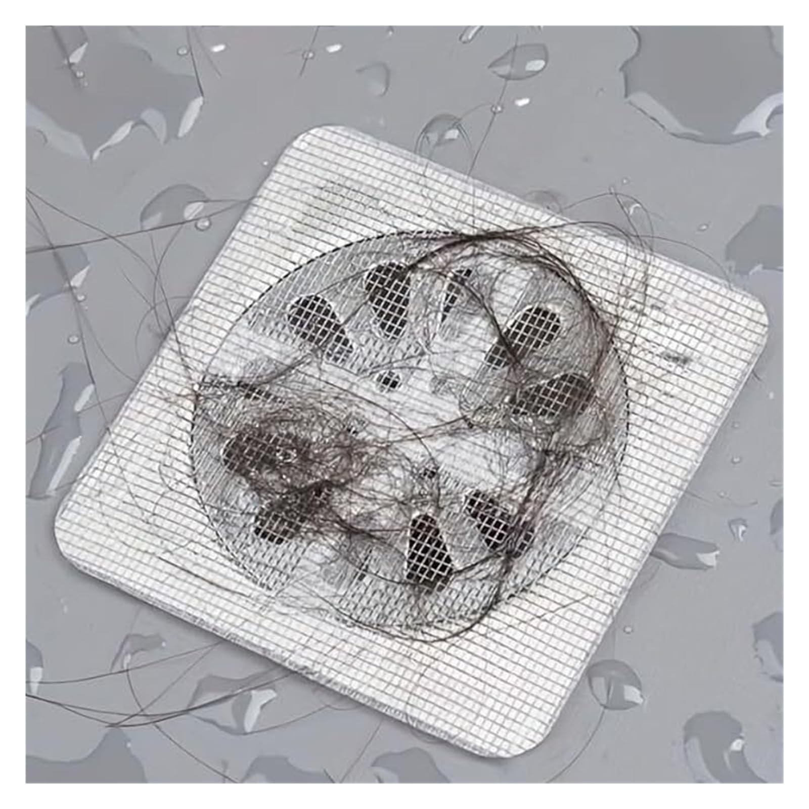 Tapones de drenaje de malla para el cabello, pegatinas para el suelo, filtro para el fregadero (1 unidad)