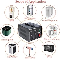 MEISHILE 2000W feszültségváltó 220V-110V átalakító transzformátor 3