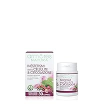 Armores Natura Integratori Alimentari, Inestetismi della Cellulite & Circolazione, Aiuta il Microcircolo, Anticellulite, a Base di Ginkgo Biloba, Uva e Centella, Vegano, Astuccio 30 Capsule