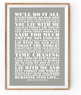 Custom Made Unframed Use Your Own Favourite Lyrics Print A4 A3 A2 Poster Handmade
