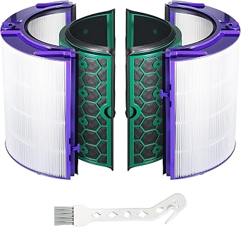 360° Glass HEPA & Activated Carbon Filter for DysonTP04 HP04 DP04 TP05 DP05