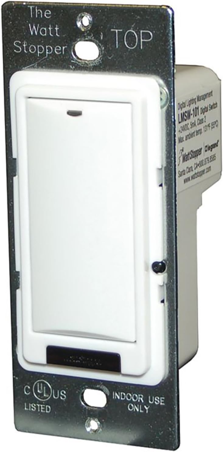 Wattstopper Lvsw-101 1 Button Wall Switch White No Engraving Low Voltage Lvsw-100 Series