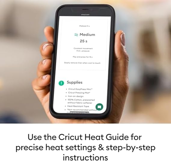 Cricut EasyPress Mini Heat Press + Heat Press Mat - for Pressing Small Objects Like Shoes, Stuffed Animals, Hats & More - 3 Heat Settings & Precision Tip - Compact & Lightweight - Raspberry