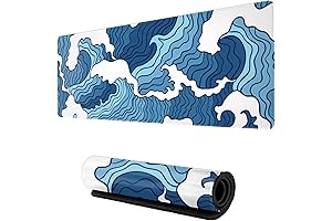 Japanese Wave Extended Mouse Pad