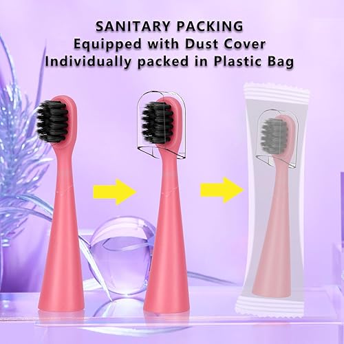 Miniatura 2 de Compatible con cabezales de repuesto para cepillos de dientes eléctricos Burst Kids con tapas de cubierta antipolvo, para cepillo de dientes Burst