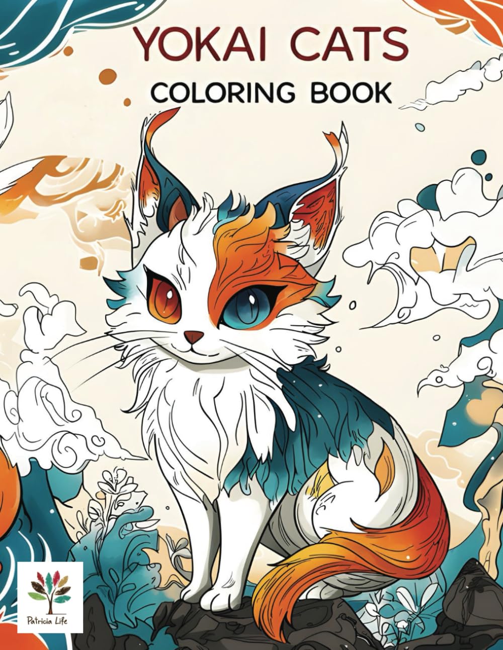 YOKAI CATS COLORING BOOK: Mystical Japanese Folklore Feline Fantasy: 40 Unique Hand-Drawn Yokai Cats Coloring Pages for Adults and Kids | Relaxation Gift for Cat Lovers