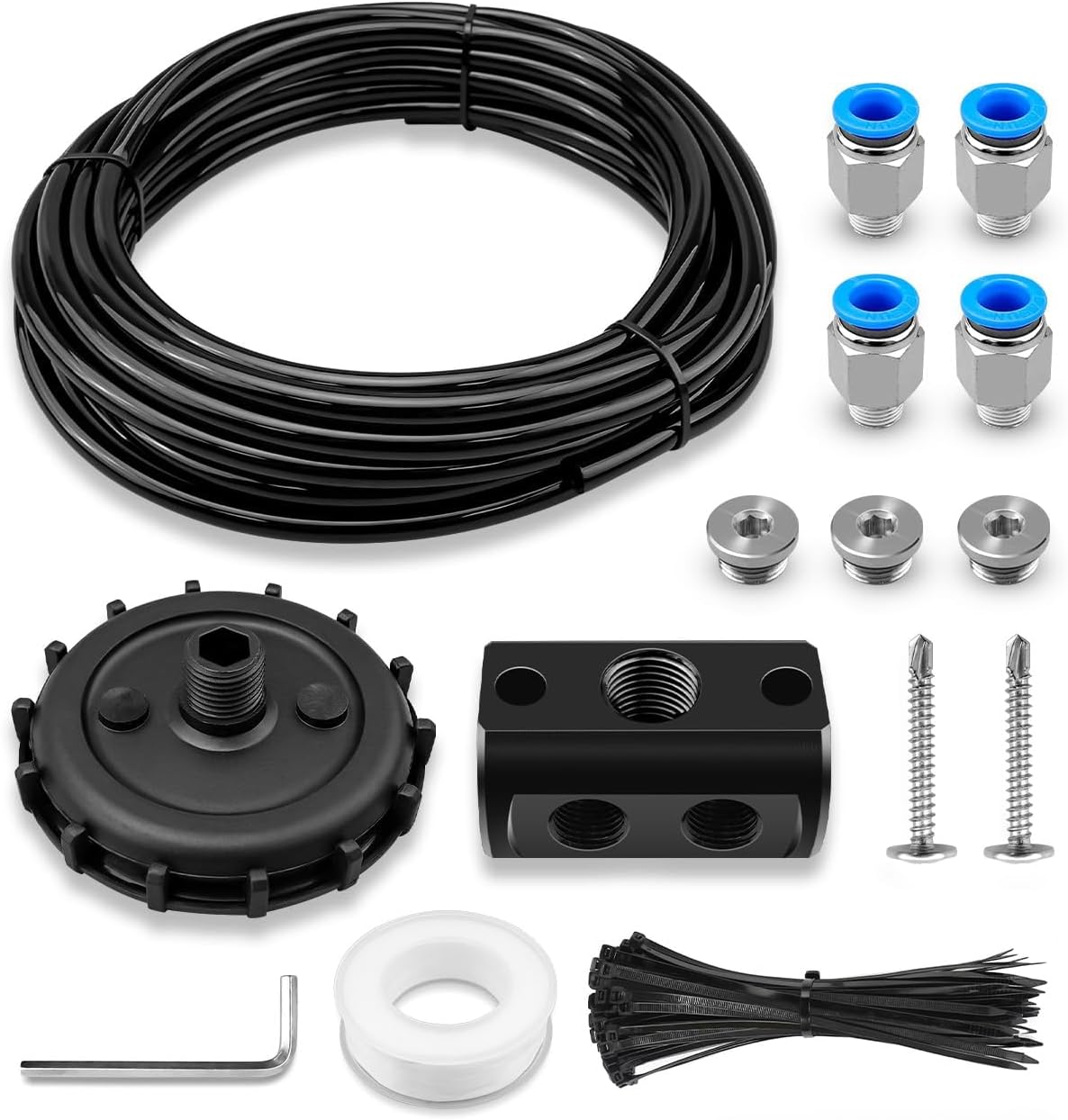 170112 Differential Breather Kit for Eliminate Air Pressure from Differentials Transmissions Transfer Cases and Other Drivetrain Assembly, 4×4 4WD Accessories Replacement for ARB