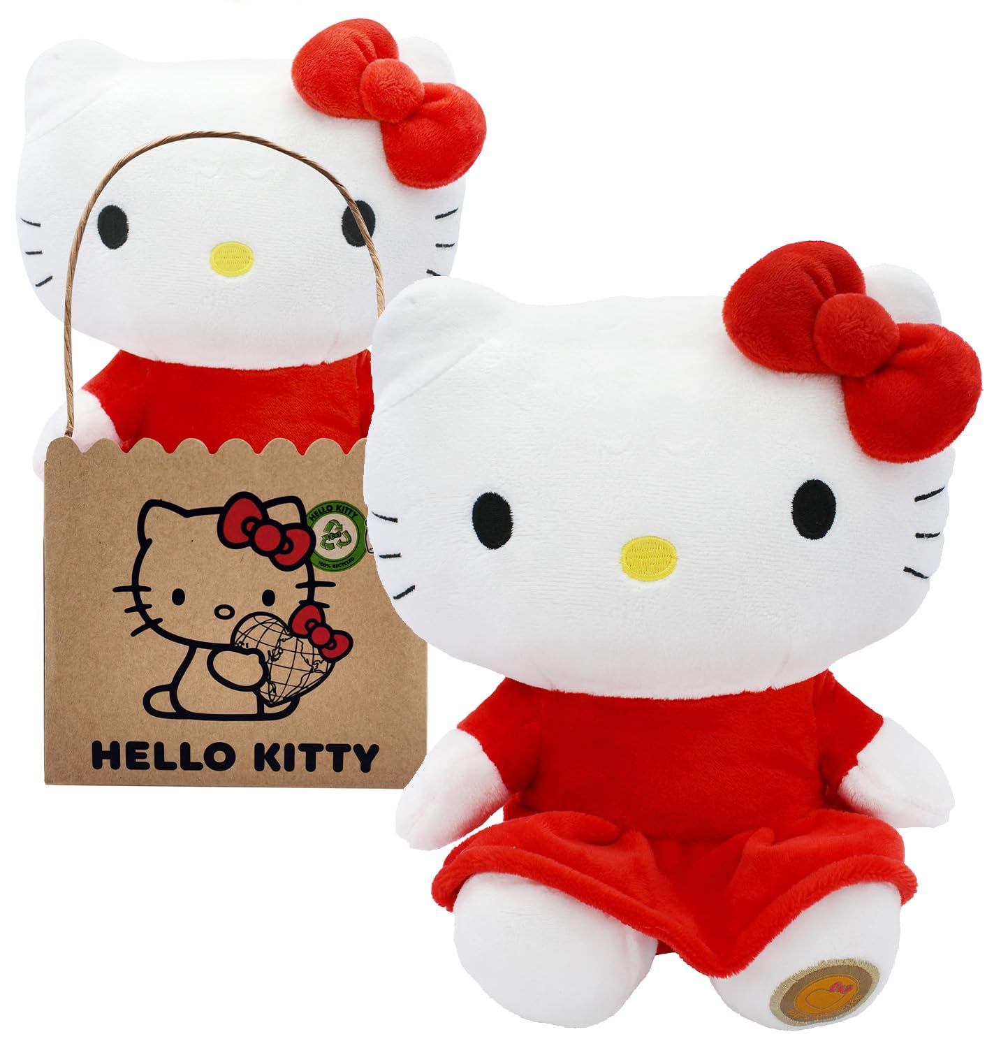 Joy Toy Hello Kitty in Red Dress Eco Plush