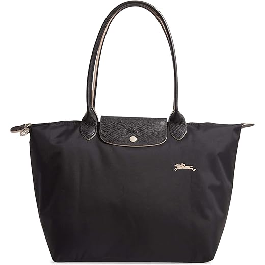 Longchamp 'Large 'Le Pliage Club' Nylon Tote Shoulder Bag, Black