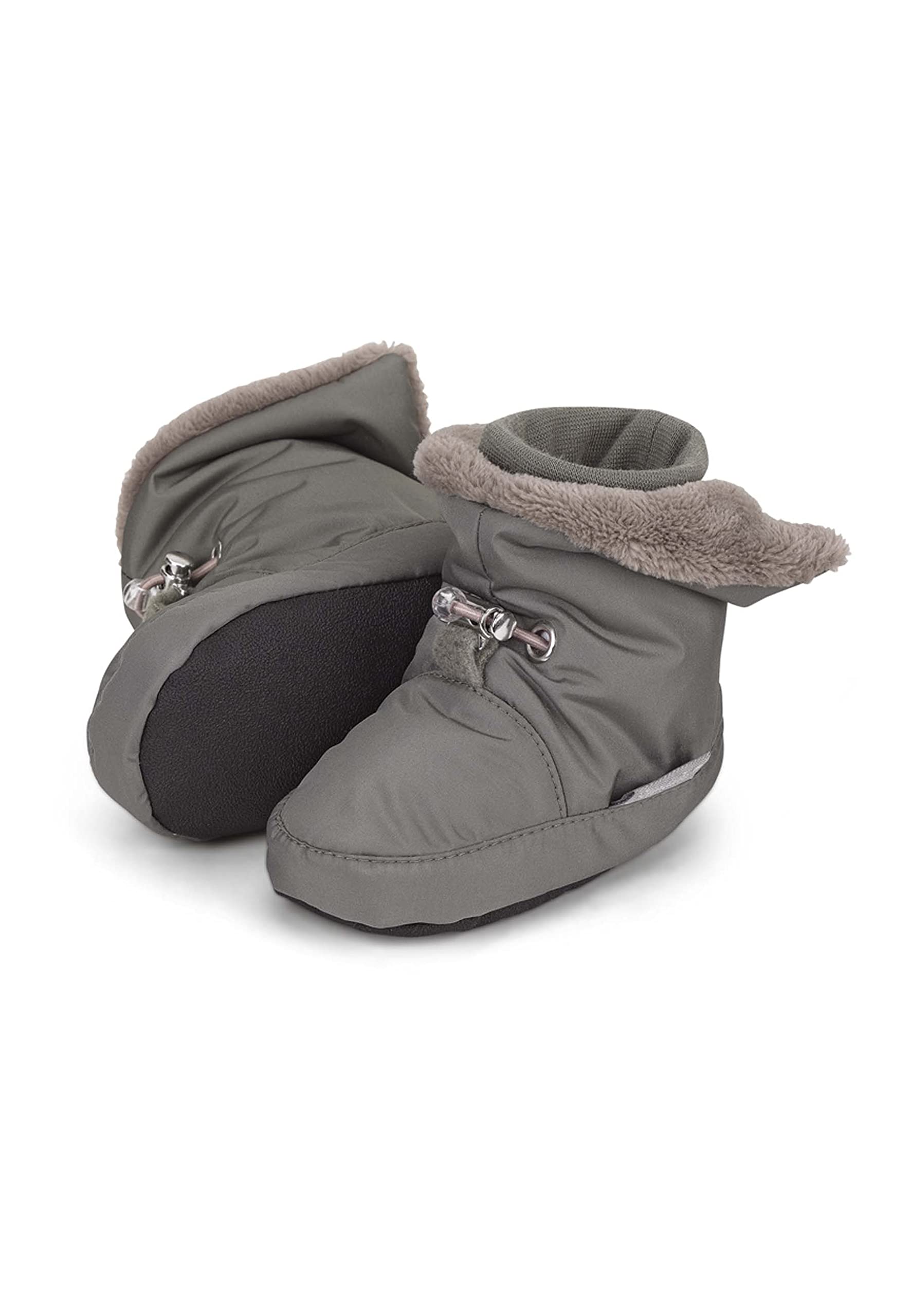 Sterntaler Boys Baby Shoes Plain, Dark Green, 2 UK Child