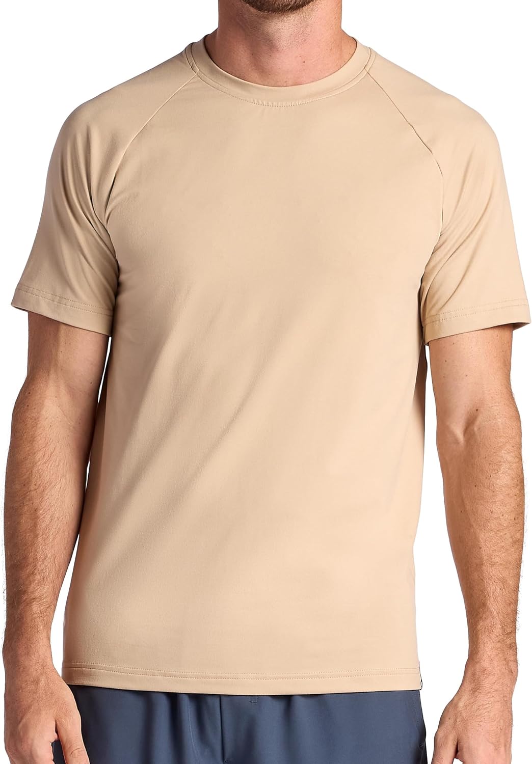 Gaiam Men's Supine Crewneck Top, Relaxed Fit, Stretch Midweight Material