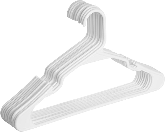 Mr. Pen Plastic Hangers, 10 Pack, Hangers, Clothes Hangers, White Plastic Hangers, Clothing