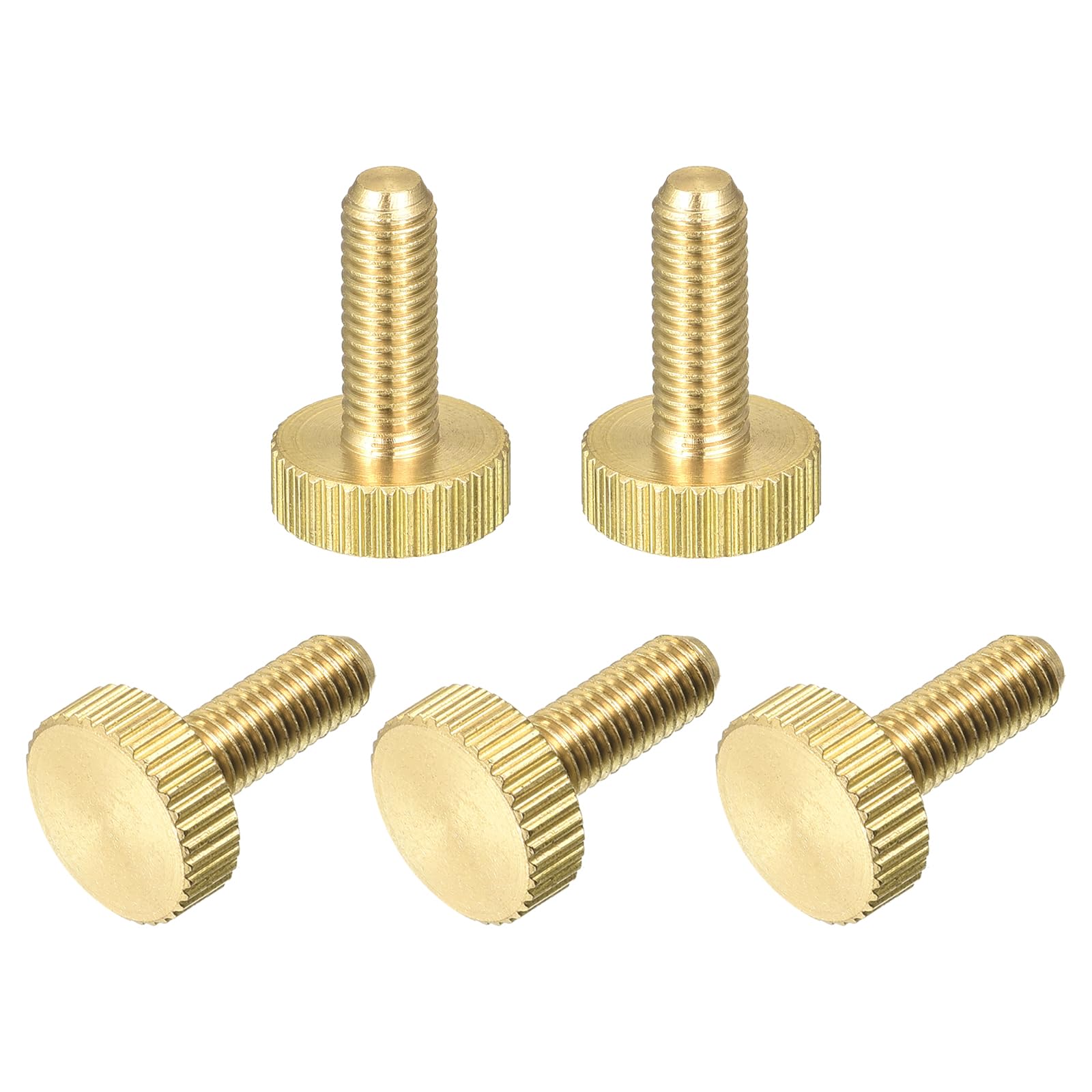 Brass Thumb Screws - M5 Knurled Fasteners -14