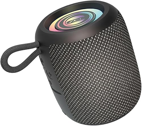Wireless Speaker, with Stereo Sound Quality, 11.2x8.8cm, Waterproof Travel Speaker, Bluétooth Audio Device, Built-in Light Feature, for Outdoor,