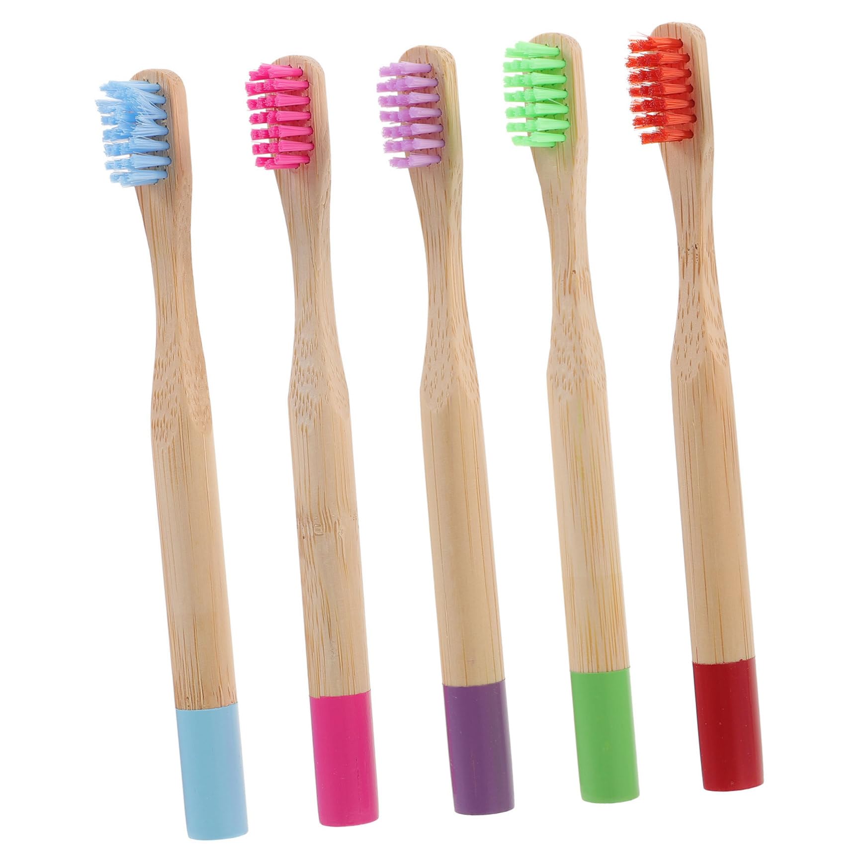 HOODANCOS 5Pcs Soft Bristle Toothbrush Durable Convenient Oral Care Accessories for Random Colors Random Color