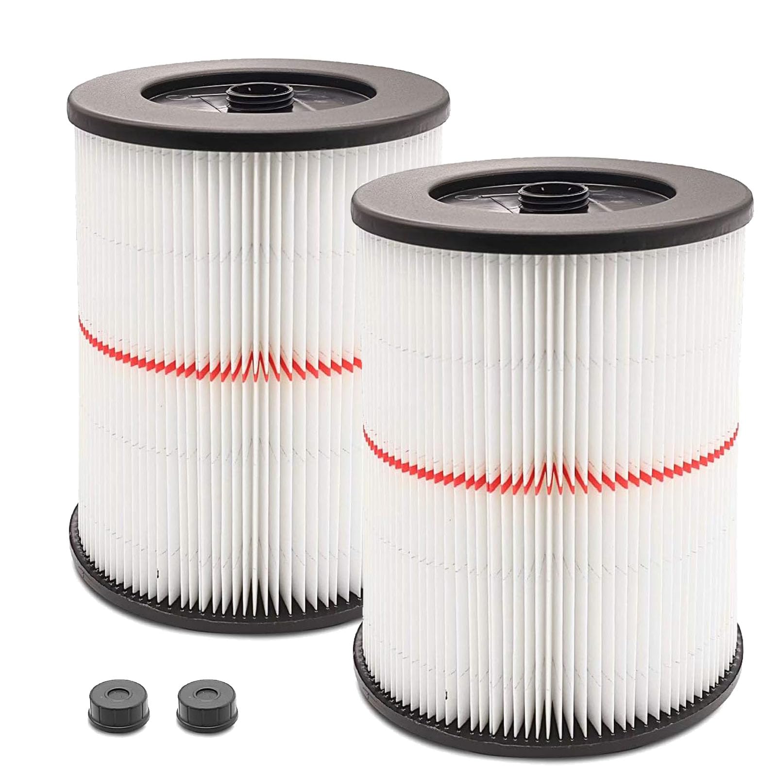 Photo 1 of 2 Pack - Cartridge Filter for Craftsman 9-17816 17816 Vacuum Filter General Purpose Wet Dry Air Filter Wet Dry Vac fit 5 Gallon and Larger Vacuum Cleaner