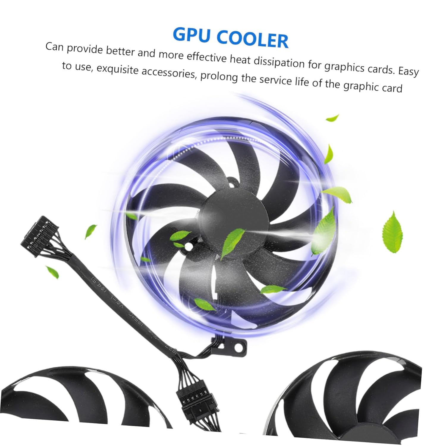 GPU Cooler Fan Compatible with Cfud for Ti Tuf Radiator Replacement Cooling Fan for Stable Graphics Card Performance