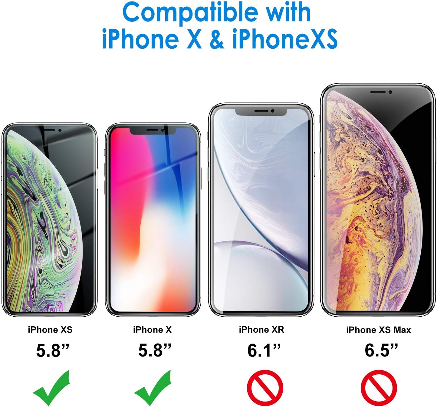 JETech Case for iPhone Xs and iPhone X, Dual Layer Protective Cover with Shock-Absorption, Grey