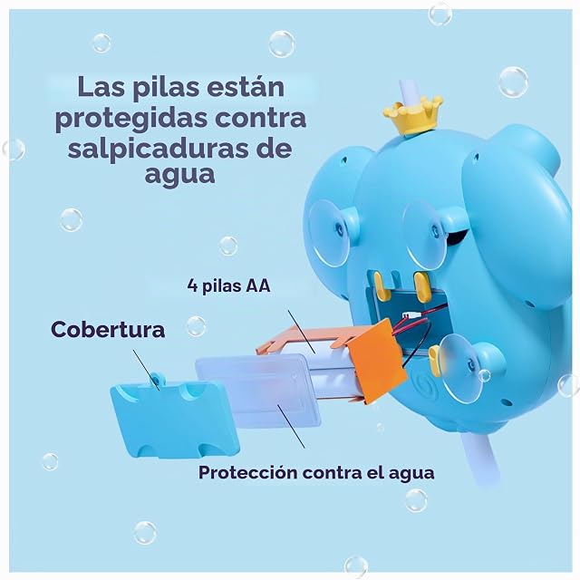 Foto 7 de 8 de SPITZER TOYS® Juguete de bañera, elefante de espuma con función de ducha, juguete acuático