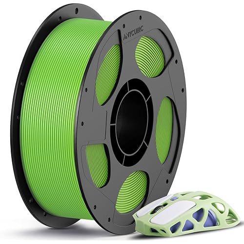 Anycubic PLA 3D Printer Filament, Intelligent PLA Filament Enhanced Smart Printing, 3D Printing PLA Filament 1.75mm Dimensional Accuracy +/- 0.02mm, 1KG Reusable Spool (2.2 lbs), Spring Leaf