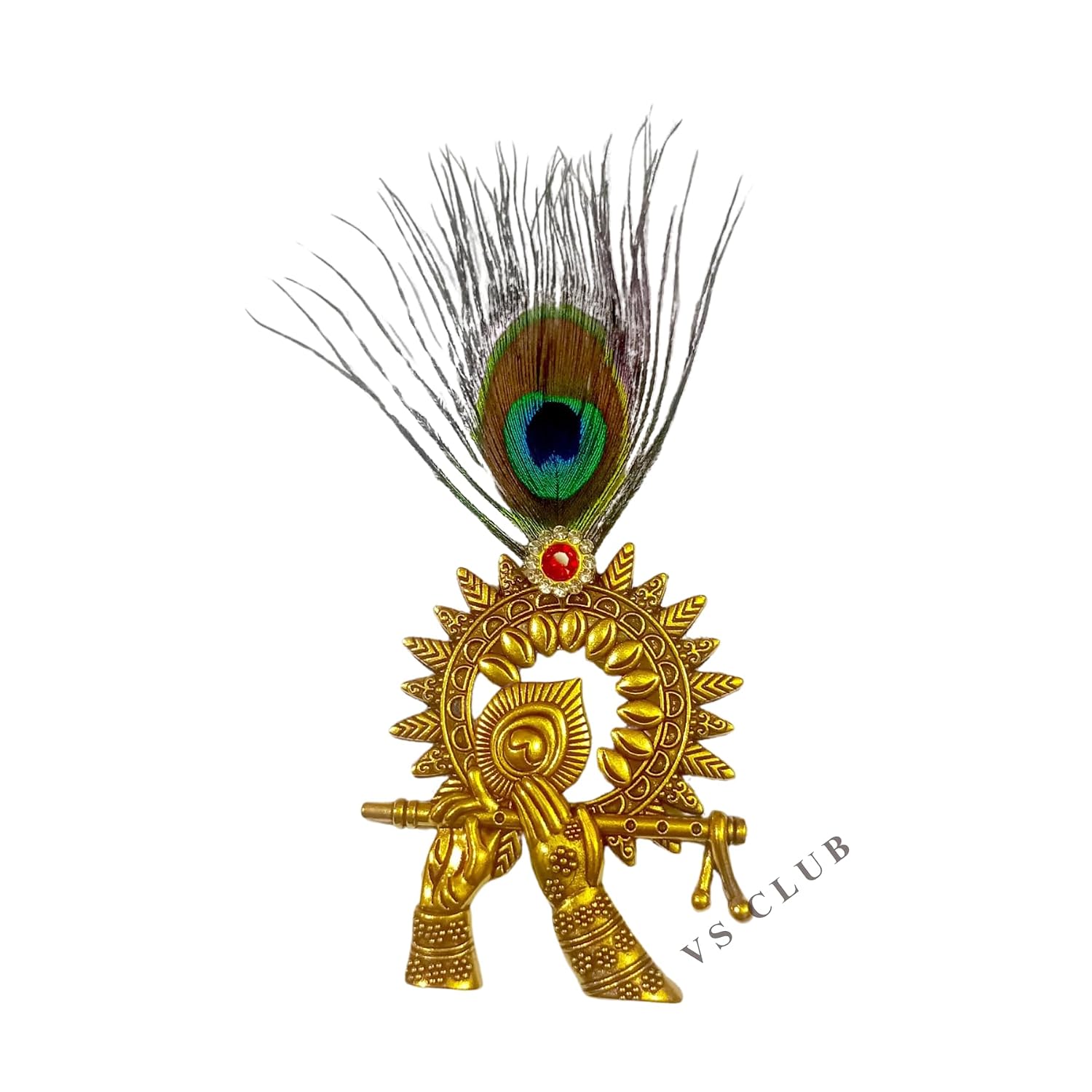 Peacock Feather Brooch with Pearl Tassel, Gold-Toned |Lapel Pin For Men Suit, Sherwani | cystal studded |Krishna Mor Pankh - Review, Price and Buying Guide