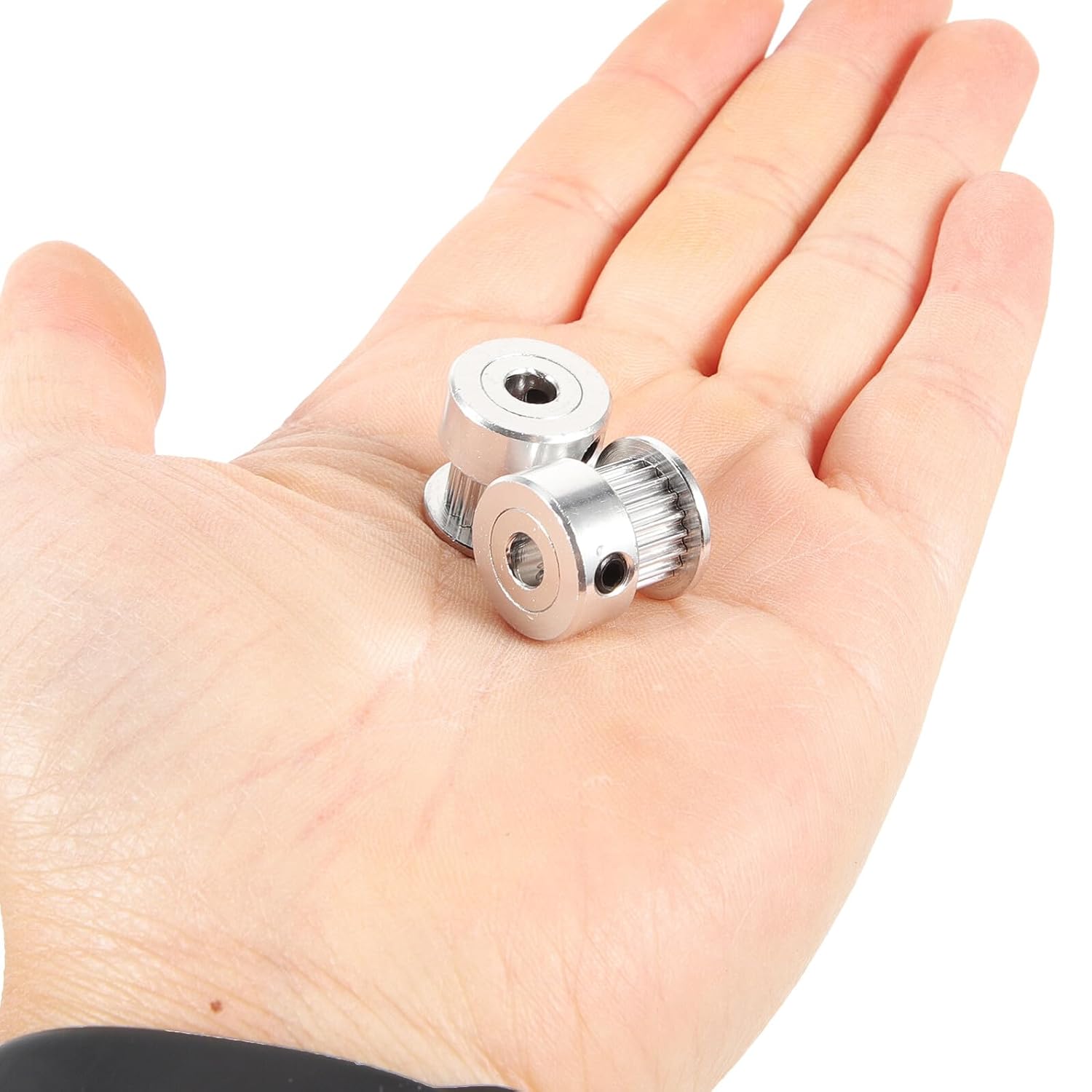 Cabilock 6pcs Gt2 Timing Belt Pulleys 20 Teeth 5mm Bore 6mm Width with M4 Hex Wrench for 3D Printer Mechanical Precision Drive and Idler Timing Pulley Accessories