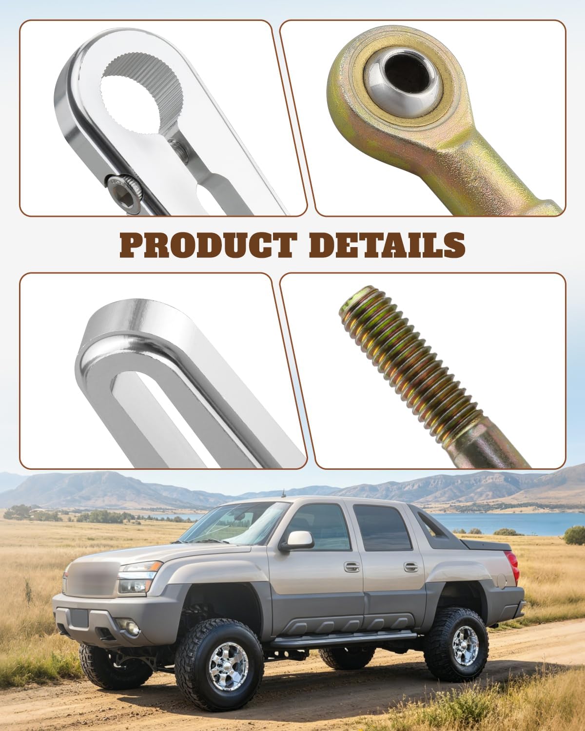 ACA-1811 26" Adjustable Column Shift Linkage Kit Fit for TH350/400/700-R4 Transmissions Truck Replace CB5010、D292-SHLTH400