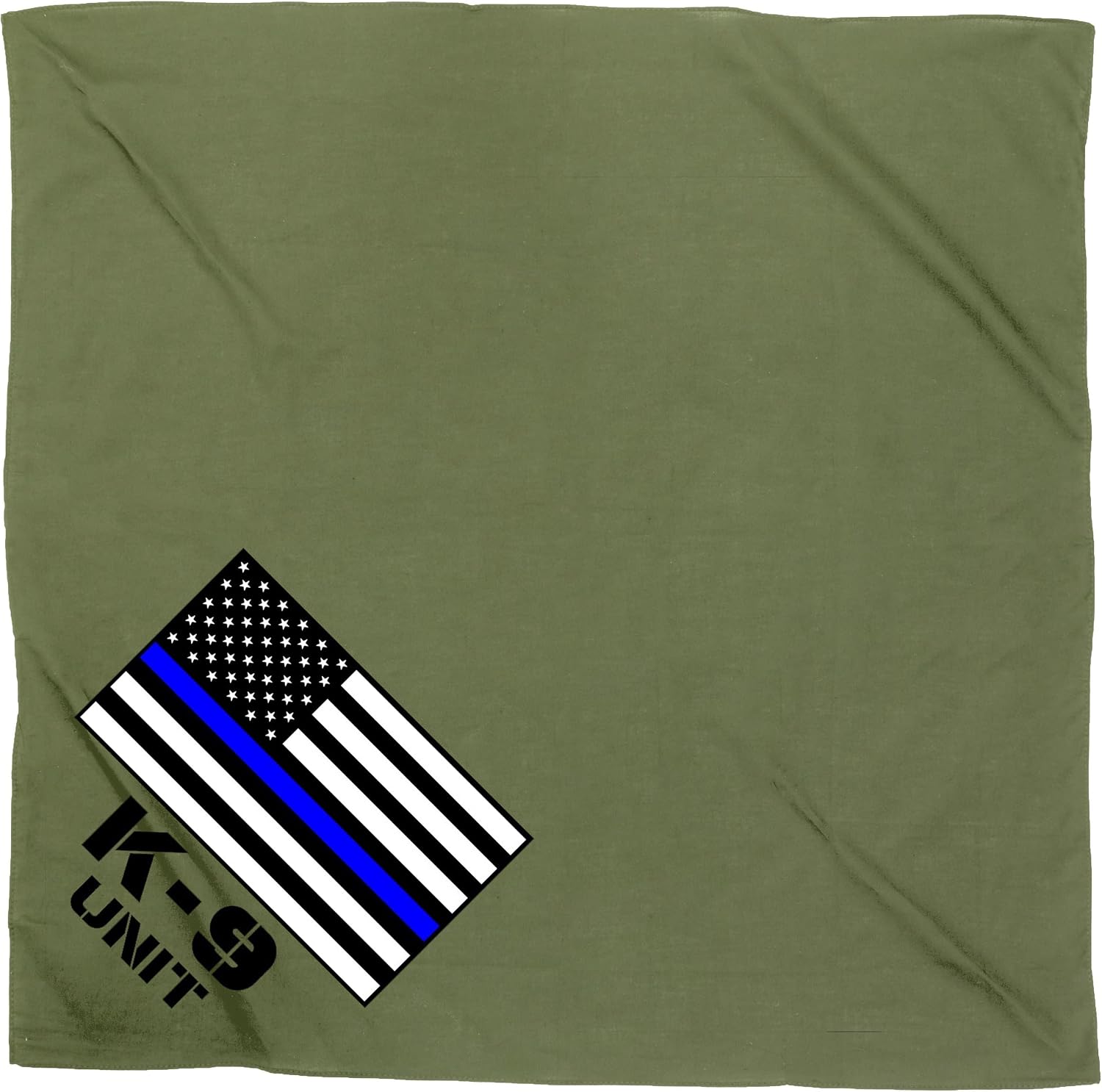 Thin Blue Line Dog Bandanas, Custom Dog Bandanas Police K9 Back the Blue