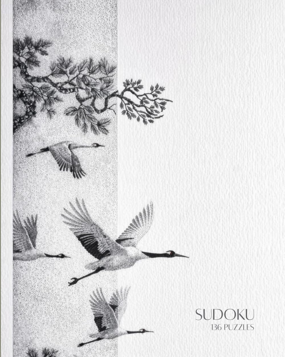 Sudoku Puzzle Book for Adults Large Print: 136 Sudoku Puzzles with Solutions | Brain Games for Adults Seniors | Minimalist Japanese Style Logic Puzzle Book Stress Relief 8x10
