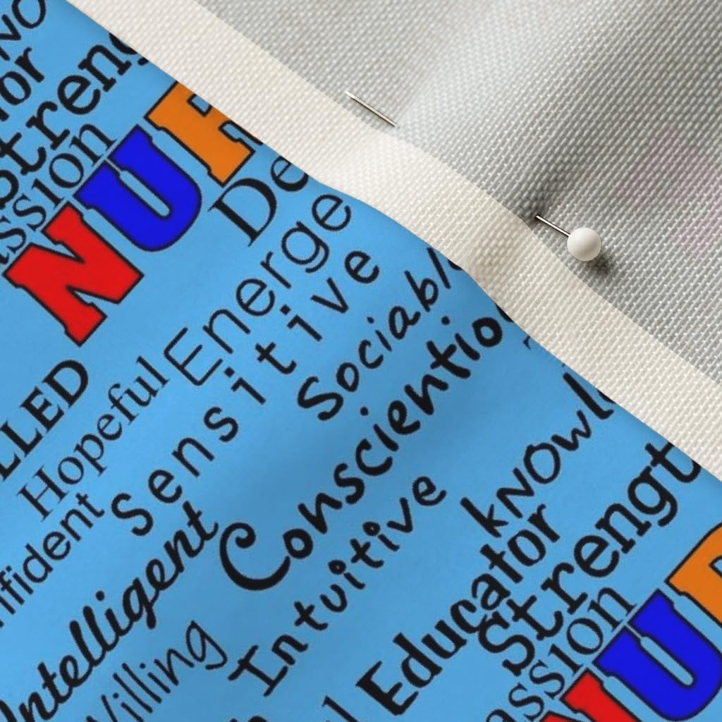 Spoonflower Fabric - Nurse Words Registered Medical Nursing Student Printed on Upholstery Velvet Fabric Fat Quarter - Upholstery Home Decor Bottomweight Apparel