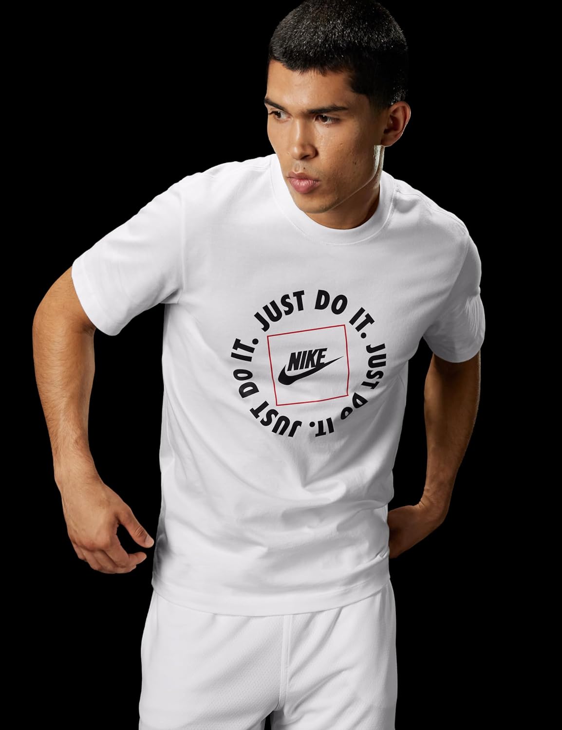 Nike Mens Sportswear Club T-Shirt (Just Do It Circle)