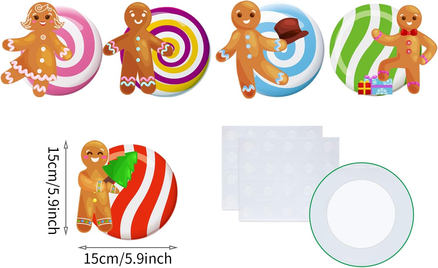 Lоwеѕt Prісе 40 Pieces Peppermint Land Gingerbread Candies Cut-Outs Classroom Decoration Candy Cardboard Cut-Outs with Glue Point Dot for Winter Bulletin Board Classroom School Christmas Party, 5.9 x 5.9 Inch Onе-Dау Sаlе: Uр tо 80% оƒƒ 40 Pieces Peppermint Land Gingerbread Candies Cut-Outs Classroom Decoration Candy Cardboard Cut-Outs with Glue Point Dot for Winter Bulletin Board Classroom School Christmas Party, 5.9 x 5.9 Inch
