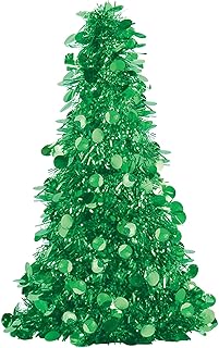 ELEGANI Party Supplies, Holiday Celebrations Fun, Small Tree Centerpiece - Green