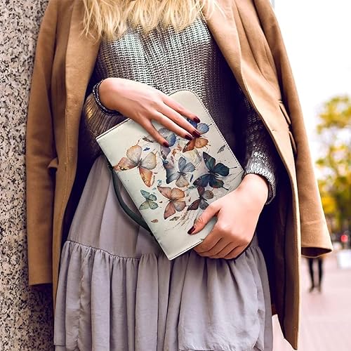 Miniatura 3 de Funda de la Biblia de mariposa para mujeres y niñas, tamaño XL, bolsa de transporte portátil con asa superior con cremallera, bolsa de Biblia con