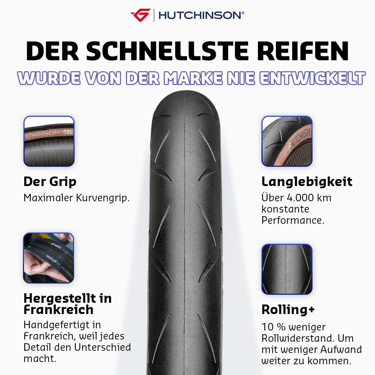 Hutchinson - Blackbird - Reifen für straßenfahrräder Performance - Tubeless Ready