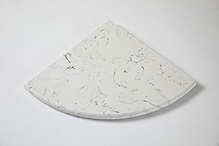 Shower Corner Shelf MM Quartz Statuary Size 9"x 9" Both Sides Polished