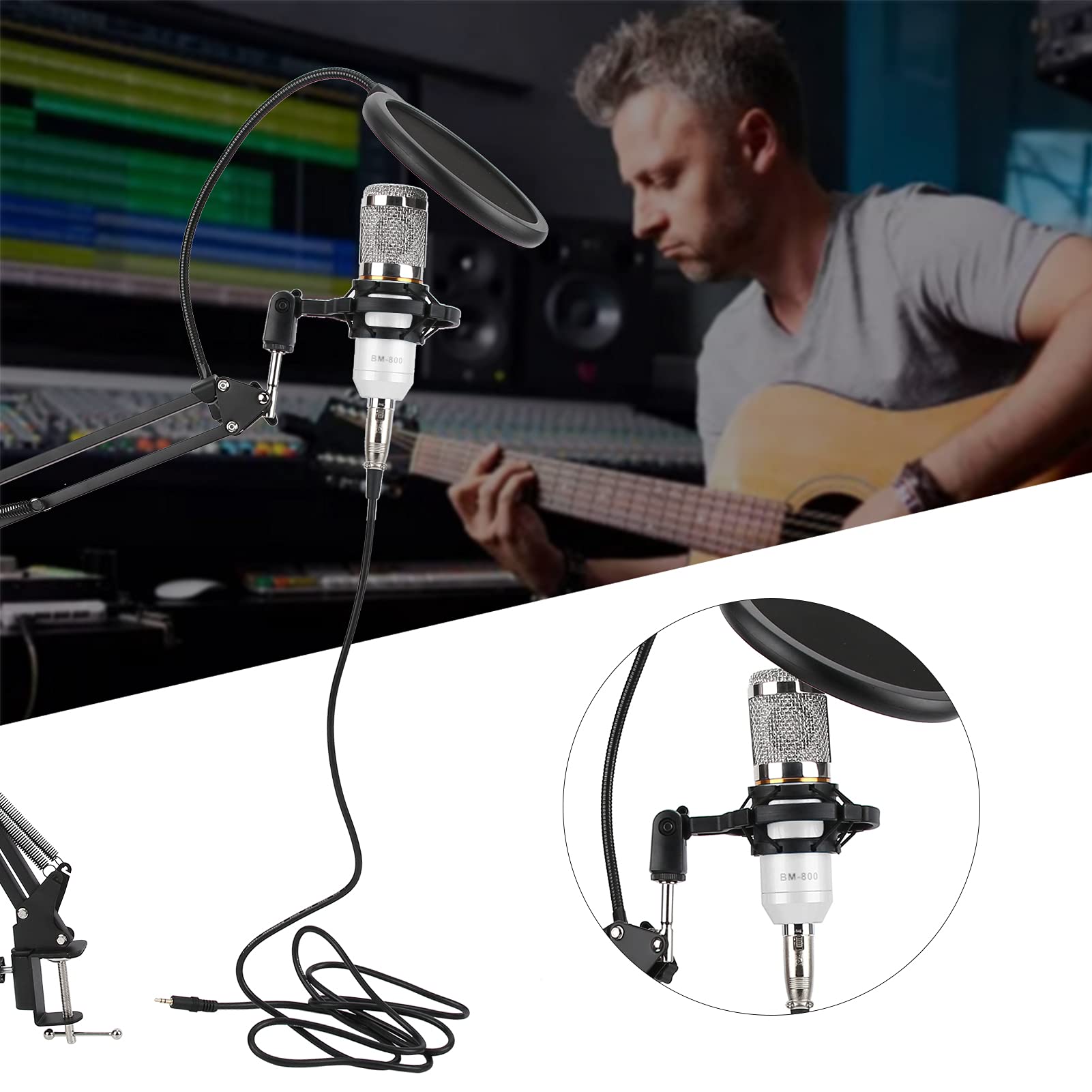 LILIANZO BM800-Silver USBマイクキット LILIANZO BM800-Silver USBマイクキット Amazon.co.jp