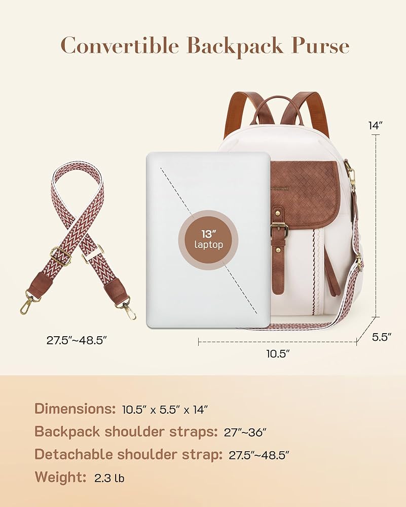 Amazon.com: Missnine Leather Backpack Purse for Women Amazon.com: Missnine Leather Backpack Purse for Women