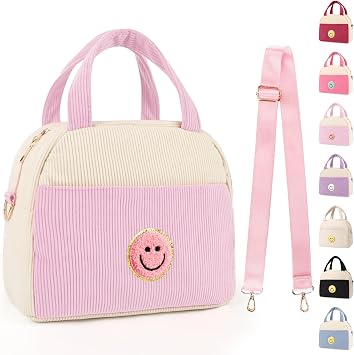 Kids Lunch Bag Lunch Box for Teen Girls Boys Back to School Light Pink