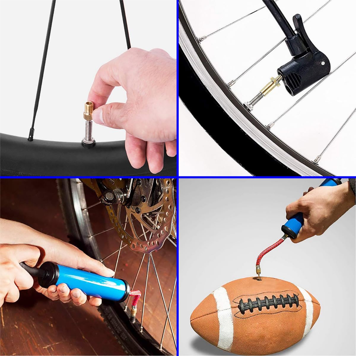 Kit 25 Adaptateurs Valve Vélo - Presta/Schrader/Dunlop - + Adaptateur 90° Et Aiguilles