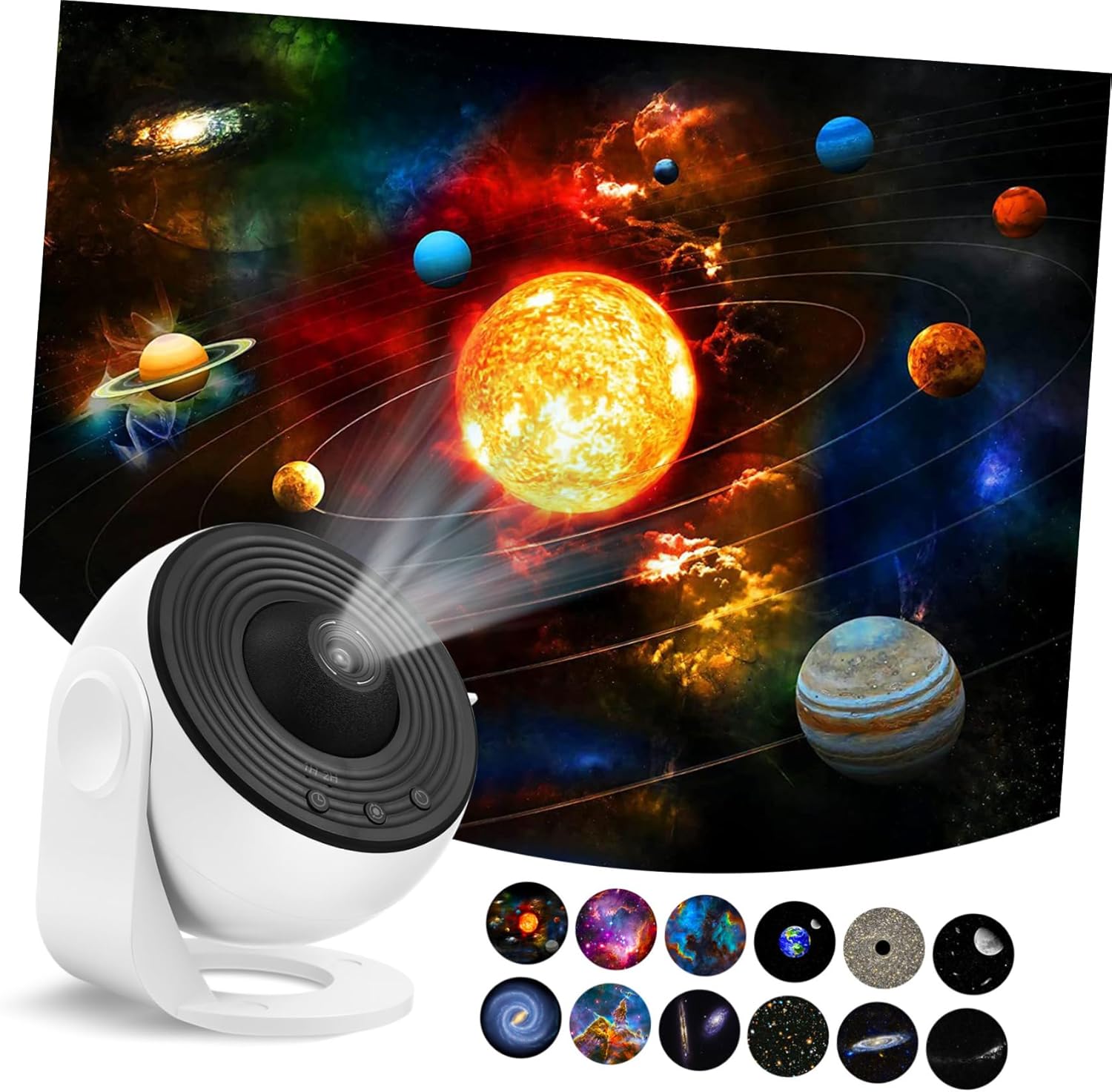 jojofuny 1set Star Projector Night Light with Film Discs Moon Projection for Bedroom Decor Romantic Atmosphere Special Occasions